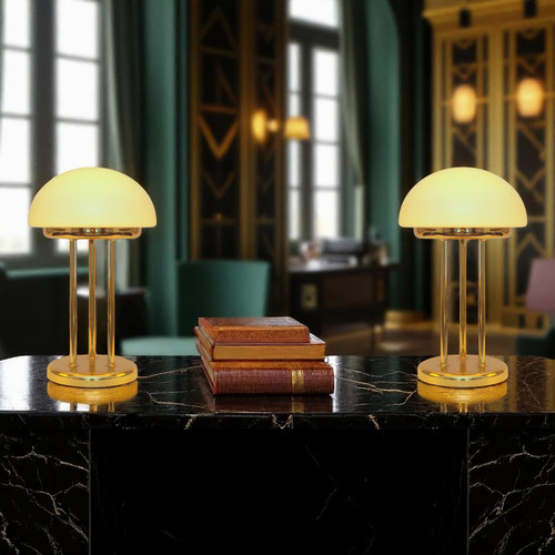 Art déco pilzlampe - art,
