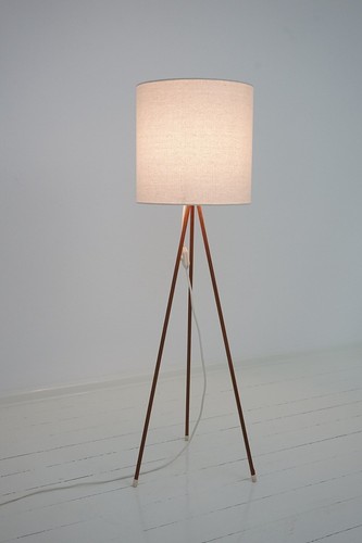 Tripod teak stehlampe - tripod,