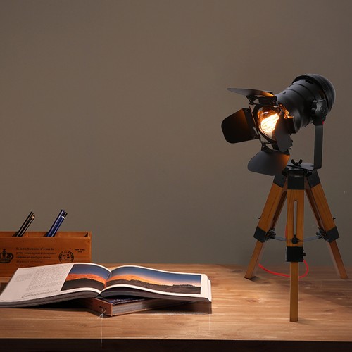 Led vintage stehleuchte tripod - stehleuchte,