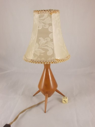 Vintage tripod tischlampe - tripod, teak